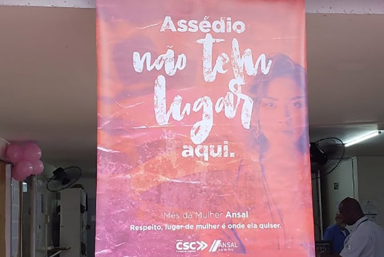 Empresa de ônibus promove ação de conscientização contra assédio 2 campanha assédio capa