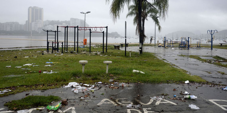 Chuva causa adiamento de jogo do Fluminense pela Copa do Brasil 2 esp chuva rio foto Tânia Rêgo Agência Brasil destacada
