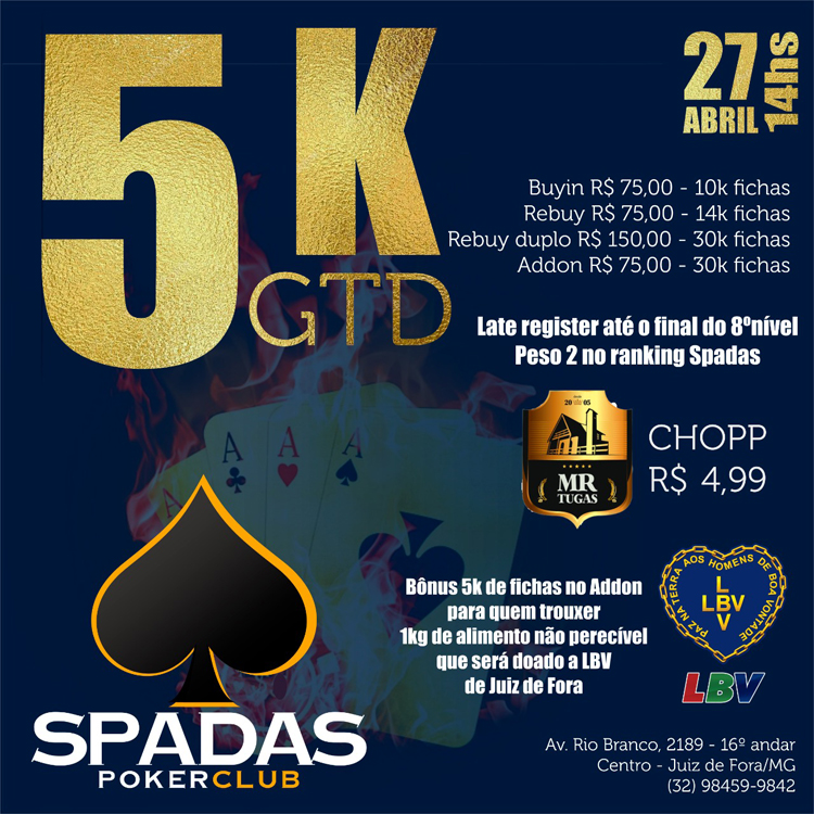 Torneio de pôquer tem R$ 5 mil em premiações e reúne jogadores da região 2 esp poquer