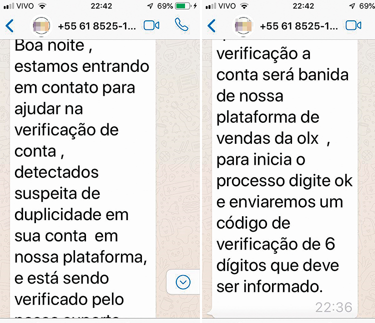mensagem montagem