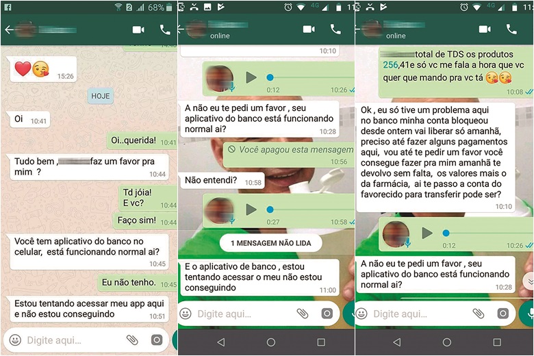 montagem mensagens whatsapp