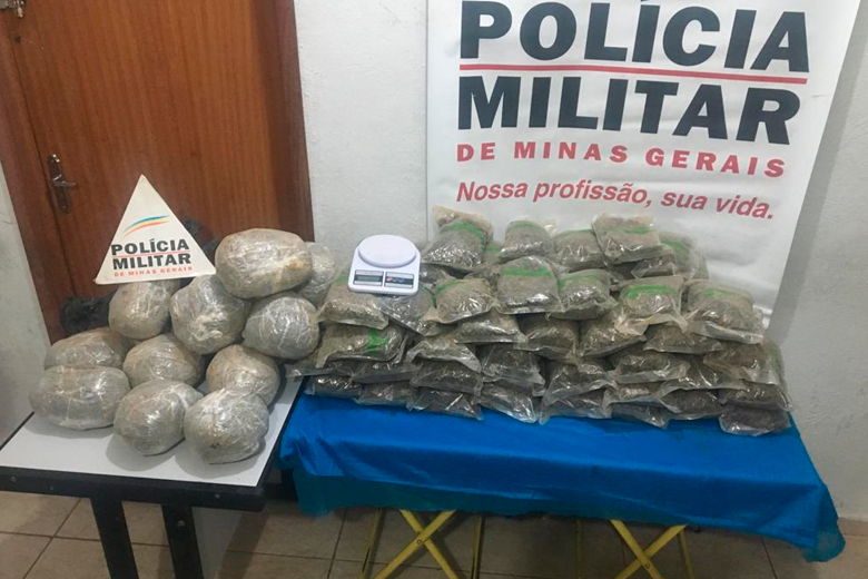 PM apreende 30kg de maconha na região Sul de JF 2 trafico delegacia