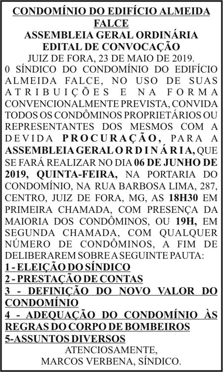 Condomínio do Edifício Almeida Falce 4 1 ALMEIDA