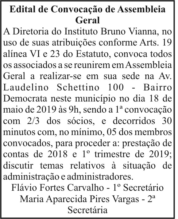 Edital de Convocação de Assembleia Geral 4 1 BRUNO.