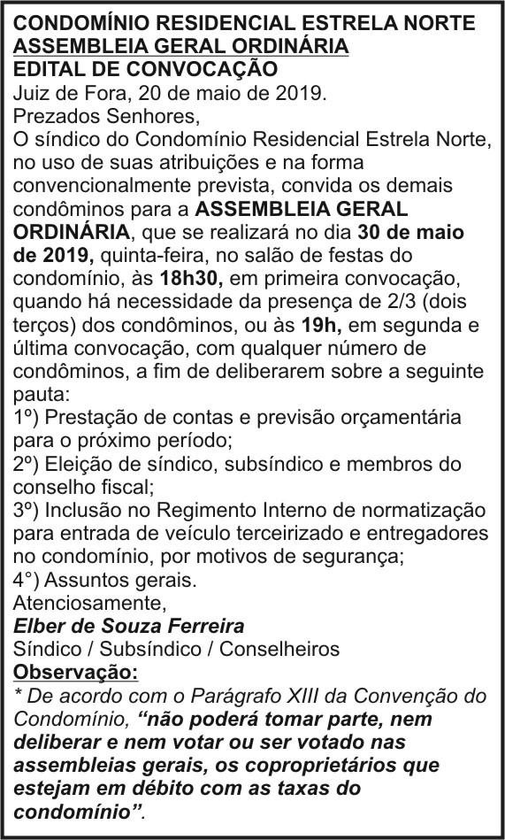 1 ESTRELA NORTE