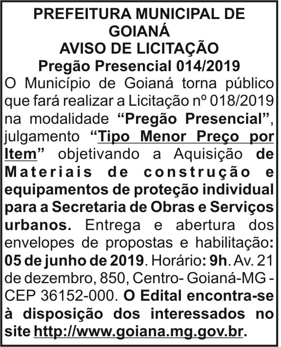 Prefeitura Municipal de Goianá 4 1 GOIANA 014