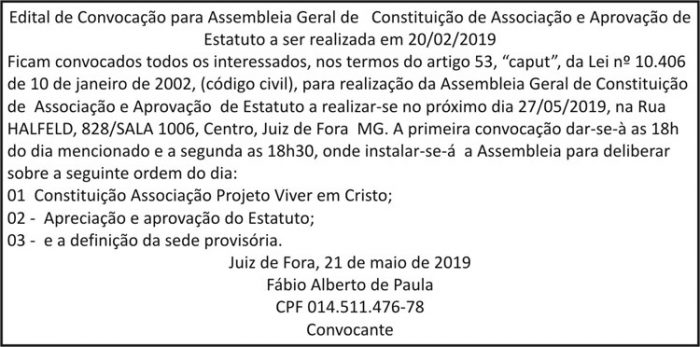 Edital de convocação para Assembleia Geral 4 1 SINTEAC