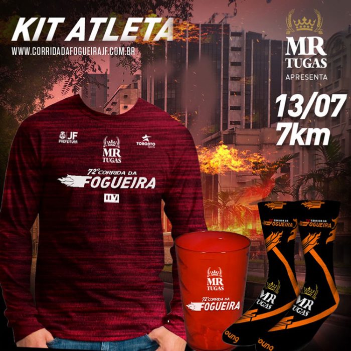 Divulgado kit da Corrida da Fogueira 4 corrida da fogueira