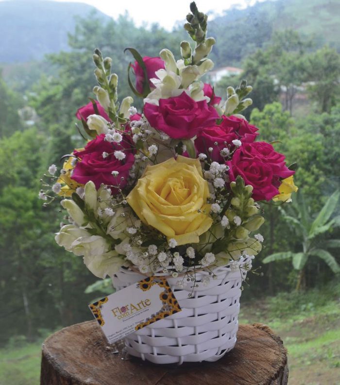 flor com arte