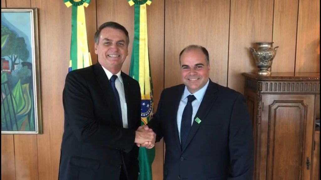 Presidente Jair Bolsonaro e Paulo Gonçalves Júnior