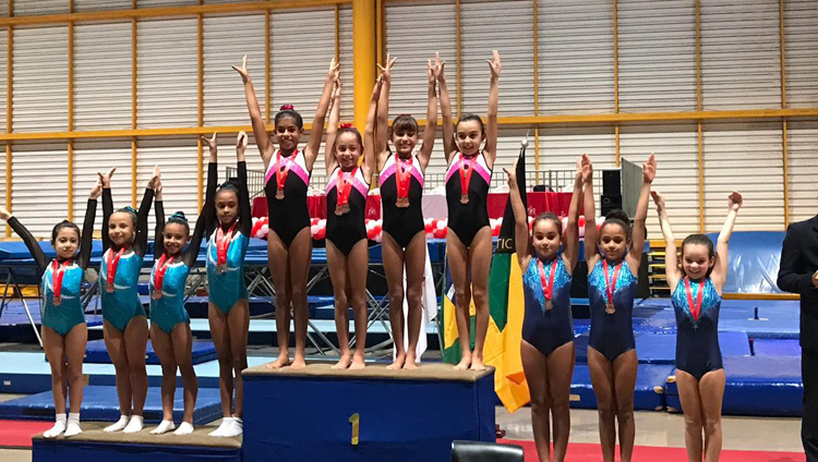 Juiz-foranos se destacam no Mineiro de Ginástica em Ouro Preto 1 esp Ginástica Yasmin Fernandes Maria Emilia Galdino Alice Giovanoni e Maitê Cedrola