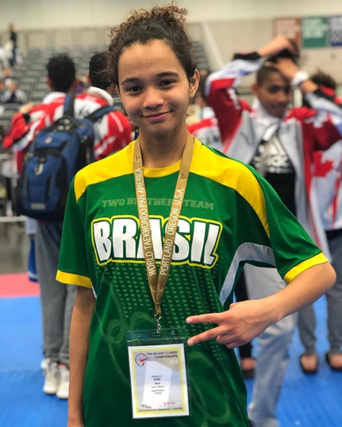 Danielly Vitória perde sua primeira luta no Pan de Taekwondo 1 esp taekwondo dani arquivo pessoal interna