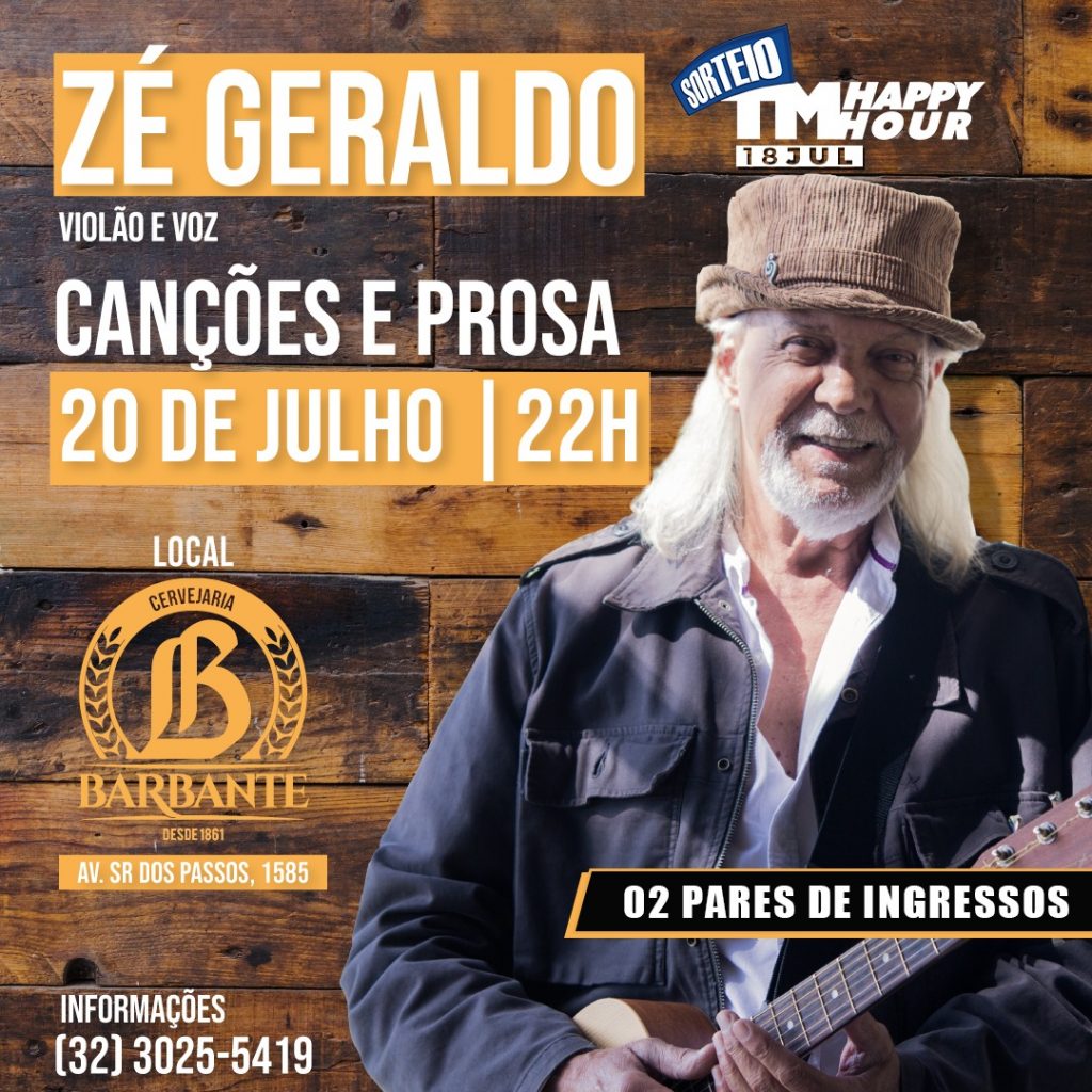 SORTEIO 2 pares de convite para o show do Zé Geraldo na Cervejaria Barbante 1 WhatsApp Image 2019 07 16 at 17.23.22