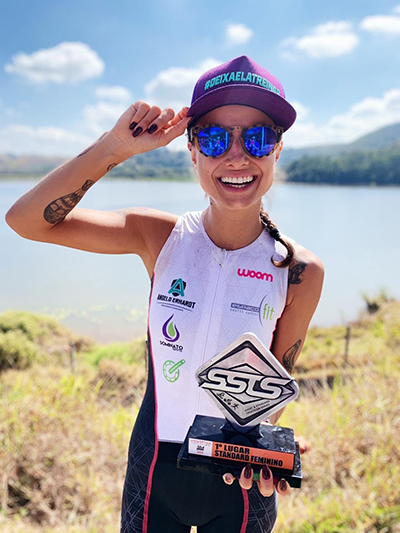 Triatletas Juliana Scher e Antônio Bravo vencem o SSTS 1 esp triatlo Juliana Scher arquivo pessoal