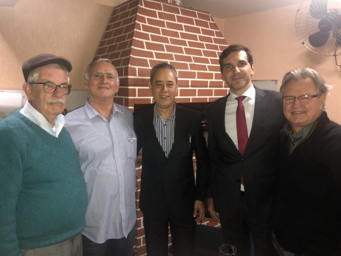 Wilson Cid, Salvatore Imbroisi, Mauro Saraiva de Faria, Marcelo Pasquini e Luiz Carlos Araujo na Academia Rio Branco 