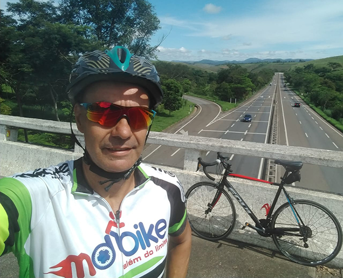 Juiz-forano busca pedalar até Aparecida em dois dias 1 esp ciclista Jaime Moura arquivo pessoa2l