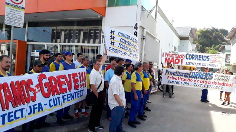 Greve dos Correios chega ao segundo dia em Juiz de Fora 1 2greve correios by olavo prazeres
