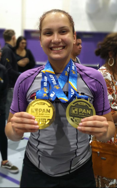 Juiz-forana é campeã pan-americana de jiu-jítsu no-gi nos EUA 1 esp jiu jítsu maria ruffato foto arquivo pessoal