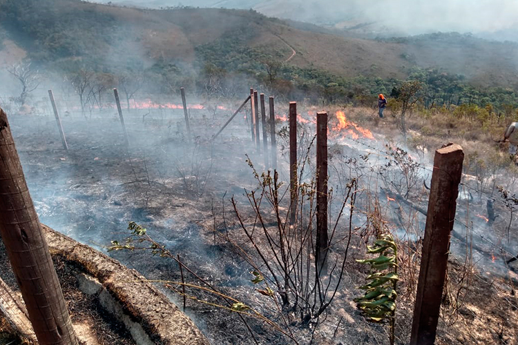 Incêndio atinge área de mata em Ibitipoca 3 fogo ibitipoca by luciano piza