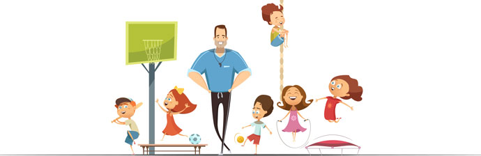 professor ed fisica classe infantil