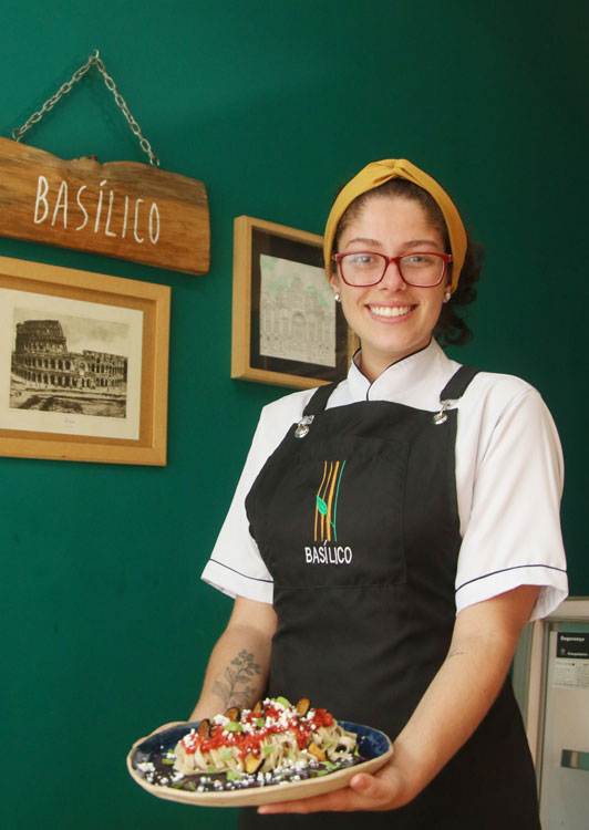 Massa à moda siciliana com ricota e berinjela frita 2 receita Felipe Couri
