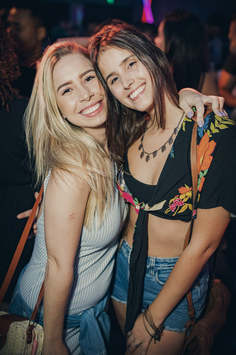 Camila Monteiro e Letícia Zaghetto, na noite da Danke Club