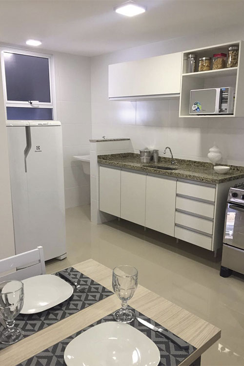 Praticidade e sofisticação no Wembley Flats 5 cozinha