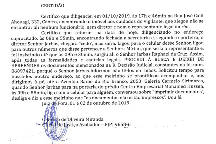 Justiça não encontra documentos no Tupi, mas clube afirma entrega 1 esp tupi documento oficial justiça