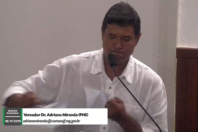 Presidente da CPI dos ônibus rasga respostas encaminhadas pela PJF 2 adriano miranda tv camara capa