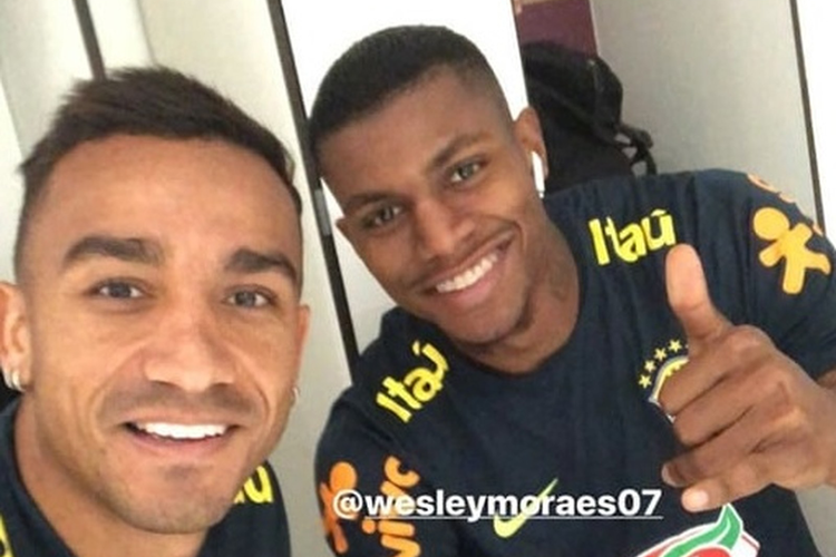 Na Seleção, Danilo brinca com Wesley sobre rivalidade regional 2 esp danilo wesley seleção reprodução instagram