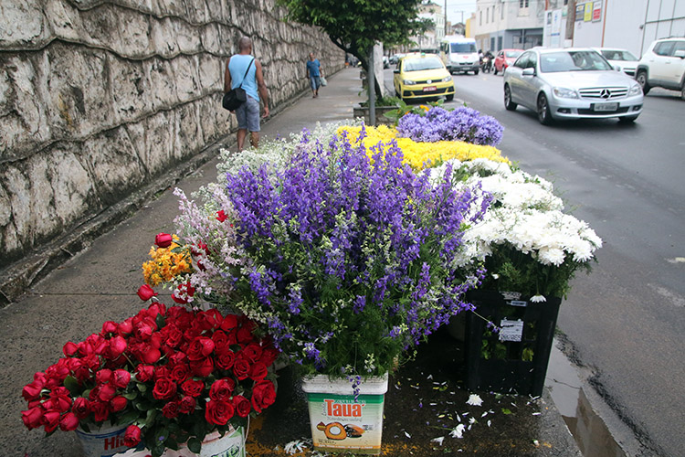 flores no cemitério fernando