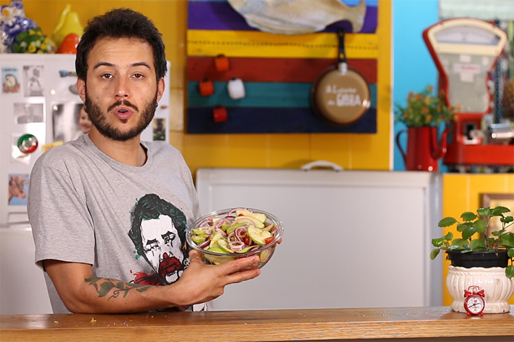 Imagem: Salada de maçã verde | A Cozinha do Gibra