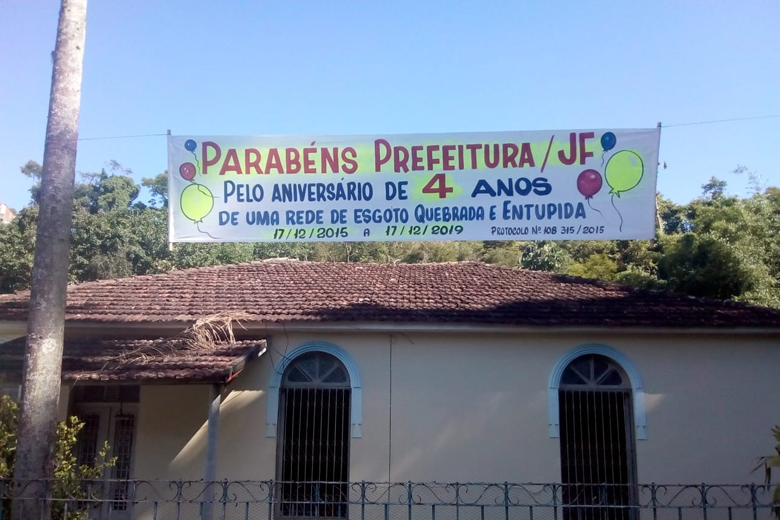 aniversário esgoto