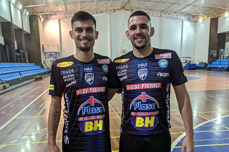 JF Vôlei contrata ponta ex-Botafogo e levantador ex-Santos 2 esp Pedro e Igor JF Vôlei destacada