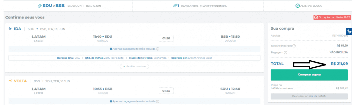 Acesse a lista de voos promocionais: Ida e volta por apenas R$ 211 1 FEIRA07