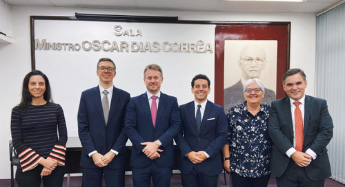 Milena Oliva Carlos Konder Anderson Schreiber Thiago Junqueira Angélica Carlini e Bruno Miragem 140220 Foto Aline Bastos