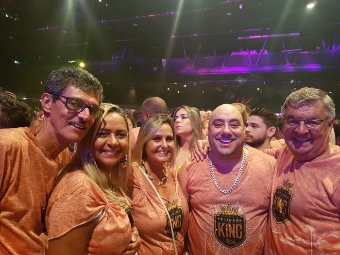 JF Por Aí: Feijoada no Rio 1 José e Maryangela Maia Vasconcellos, Sandra Cristina com Joãozinho King e Nélson Júnior