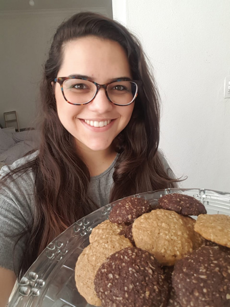 Cookie integral de chocolate para levar na folia 2 Receita cookie Fernanda Schettino Arquivo pessoal