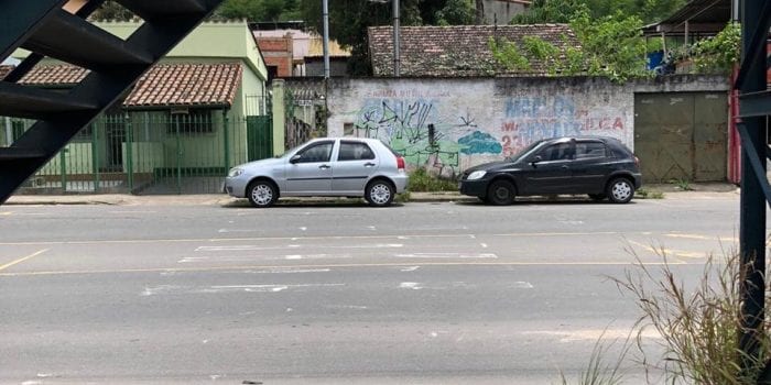 Faixa de pedestres apagada na Zona Norte 1 VU Cerâmica 1102