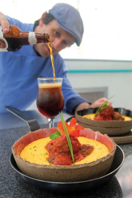 À moda italiana: Legítima polenta com porpetas recheadas 1 poleyeyety