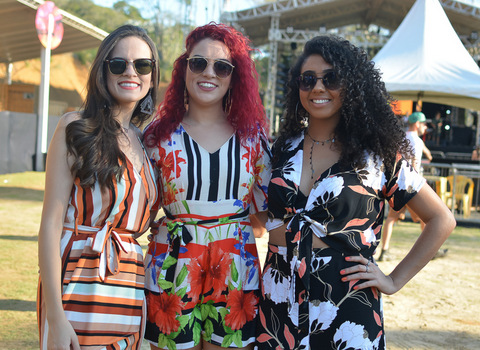 Caroline Ribeiro, Luísa Botelho e Érica Moura Foto: Brendha Torres
