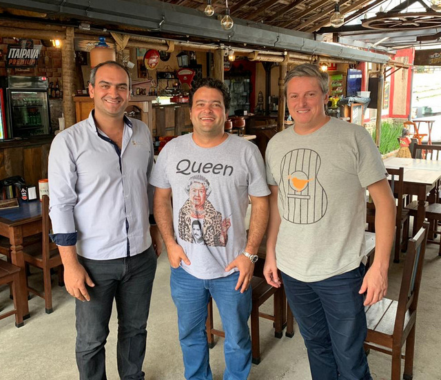 Ottávio Schettino, Flávio Guimarães e Juliano Rodrigues formam a nova composição societária do Clube de Permuta em Juiz de Fora 