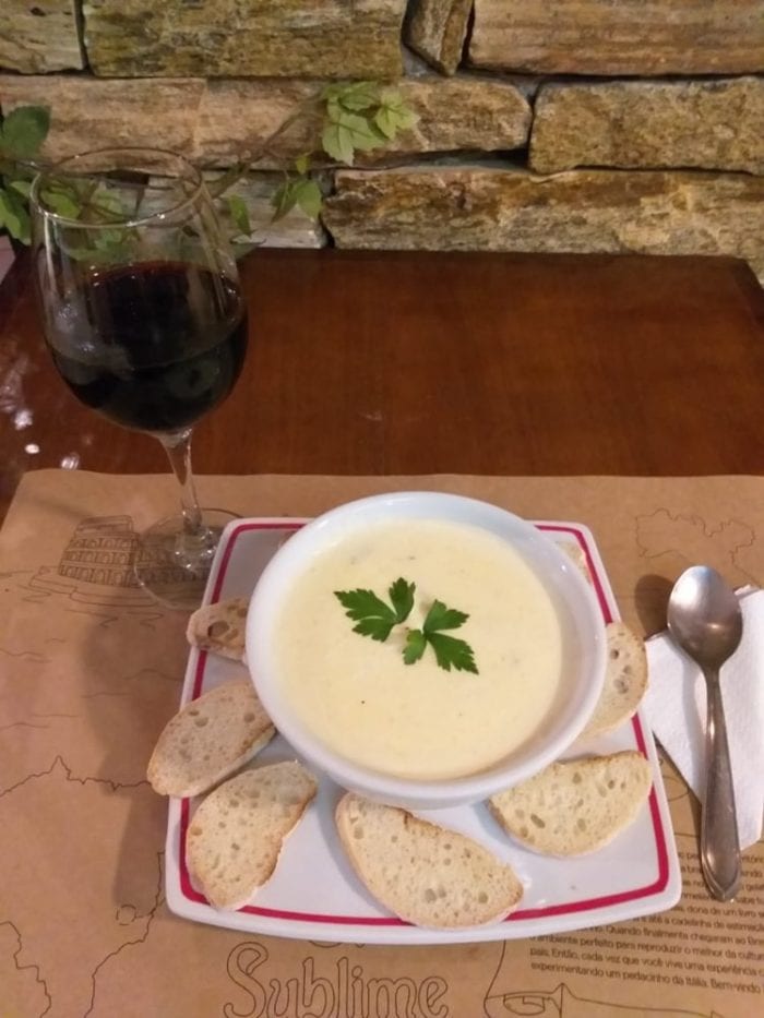 creme queijo com espinafre