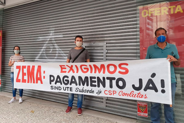 Trabalhadores em educação fazem manifestação no Centro 2 manifestação sind ute 2