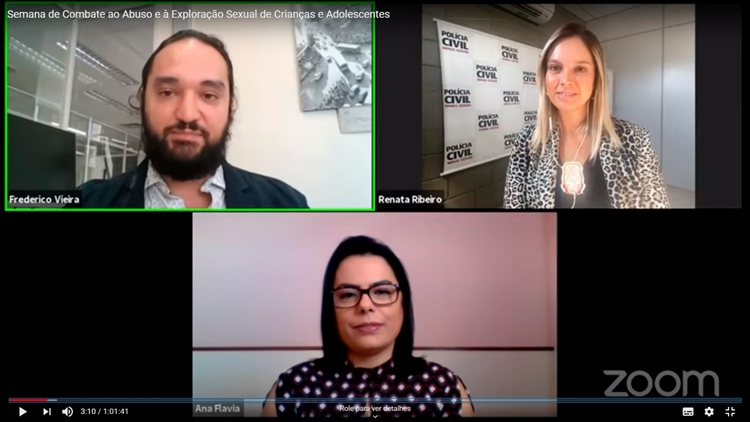 videochamada reunião polícia civil