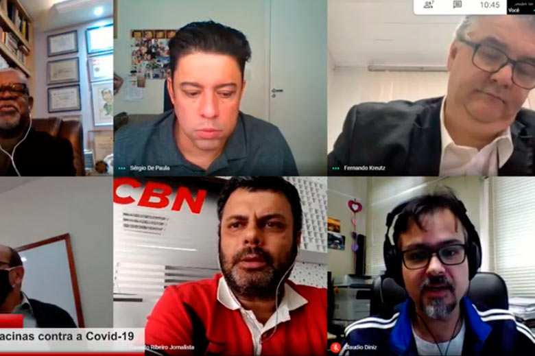 Imagem: Debate CBN discute a produção de vacinas contra a Covid-19
