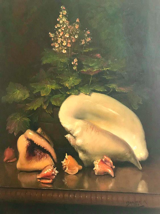 Centenário de Frederico Bracher Júnior: Um convite para conhecer a obra do pintor e músico das belezas 6 Conchas 1984