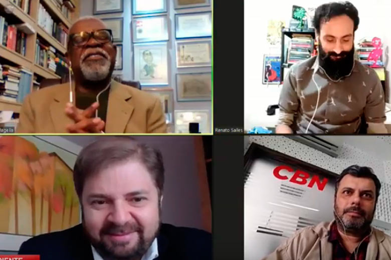 Imagem: Tribuna e CBN entrevistam Agostinho Patrus, presidente da ALMG
