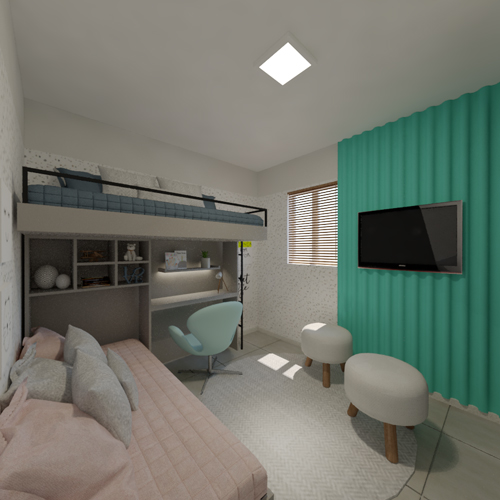 Compactos porém, estilosos! 14 ALETHEIA quarto de criança 01