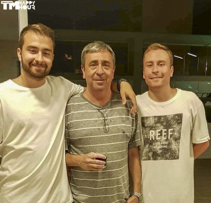 Especial Dia dos Pais 2020 9 Carlos André cerdado dos filhos Marcelo e Rafael Bonel